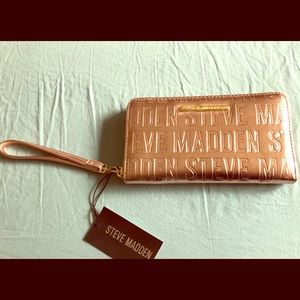 Steve Madden Rose Gold Large Wallet/Wristlet